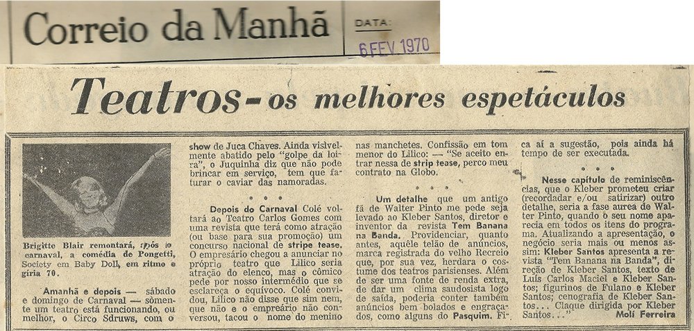 Tem Banana na Banda - Imprensa